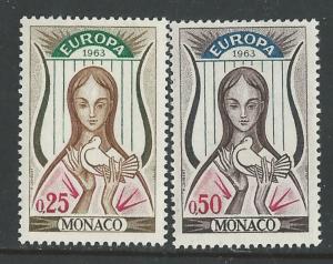 Monaco # 551-52   Europa  1963     (2)  Mint NH