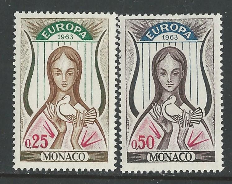 Monaco # 551-52   Europa  1963     (2)  Mint NH