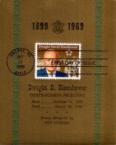 #2513 Dwight D. Eisenhower Reid Maxi FDC