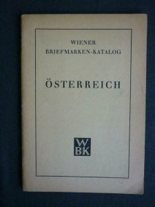 WIENER BRIEFMARKEN - KATALOG - OSTERREICH by STRAUSS & KRAMMER