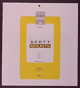 Prinz Scott Stamp Mount 192/230 BLACK Background Pack of 3