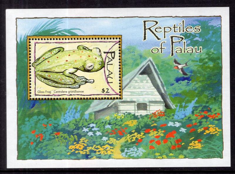 Palau 791 Frog Souvenir Sheet MNH VF