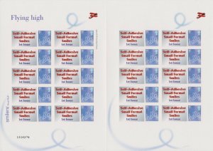 GB 2005 - Self Adhesive Small Format Smilers - Flying High - TS30b