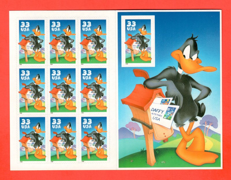 3306  Daffy  SHEET  333¢  FACE  $3.30   MNH  1999