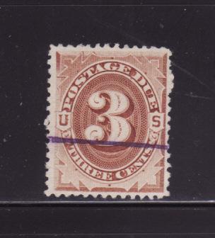 United States J3 U Numerals, Postage Due