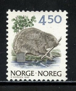 Norway 883B MNH, Beaver Issue from 1990.