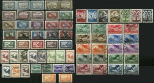 HUNGARY #C1-C44 AIRMAIL Postage MAGYAR Stamp Collection EUROPE 1918-36 Used Mint