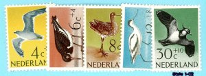 Netherlands, Scott #B353-57, Unused, Hinged, complete set