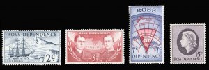 New Zealand #L5-8 Cat$57, 1967 Ross Dependency, set of four, never hinged