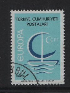 Turkey  #1718  used  1966   Europa  50k
