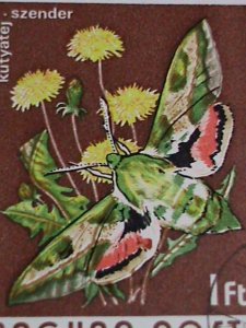 HUNGARY STAMP- COLORFUL BEAUTIFUL LOVELY BUTTERFLY JUMBO LARGE CTO STAMPS-VF