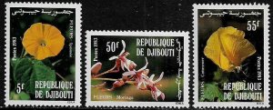 Djibouti #558-60 MNH Set - Local Flowers