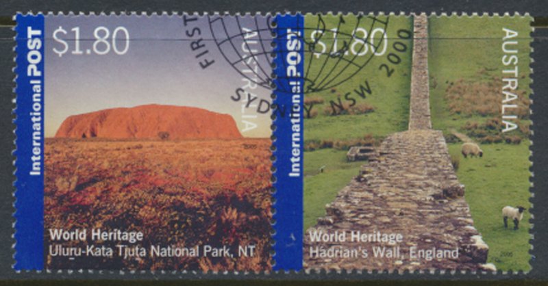 Australia SG 2508a SC# 2376a UNESCO World Heritage Sites Used see detail / scan