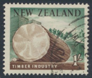 New Zealand  SC# 343 Used  Timber   see details & scans             