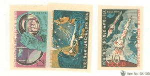 Vietnam/North (Democratic Republic) #235-237 Unused Single (Complete Set) (Space)