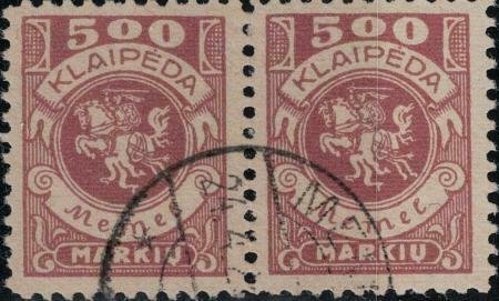 Memel 1923 SC N26 Pair