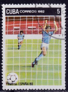 Cuba, 1982, World Cup Camp Italy, 5c, Mi#2685, used,++