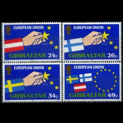 GIBRALTAR 1994 - Scott# 672-5 EC New Member Set of 4 NH