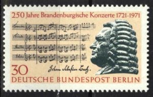 Berlin Germany 1971 Music Composer Johann Sebastian Bach MNH