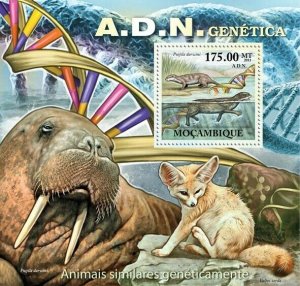 Mozambique 2011 MNH - A.D.N.Genetics, Genetically Similar Animals. Scott 2515