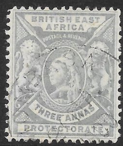 BRITISH EAST AFRICA SG69 1896 3a GREY USED