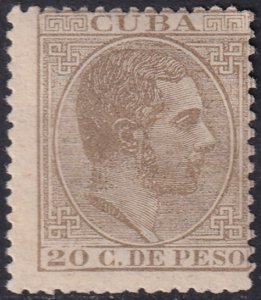 Cuba 1884 Sc 128 MH*