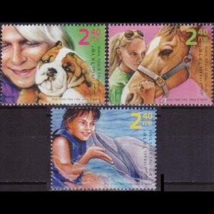 ISRAEL 2009 - Scott# 1786-8 Animal Therapy Set of 3 NH