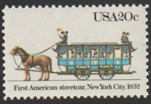 SC# 2059 - (20c) - Streetcars: First American - MNH Single