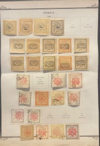 1902, One page of Provisional Issue Stamps, M and used H