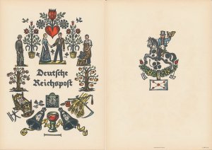 Telegram Germany 1937 - Unused - Schmuckblatt Telegramme Path of Life - Love - 