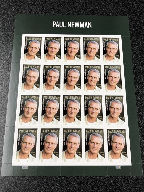 US 5020 Paul Newman Sheet of 20 Forever Mint Never Hinged 2015