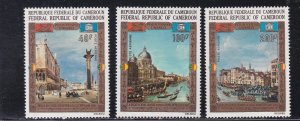 Cameroun # C182-184, Save Venice Campaign, Mint LH, 1/3 Cat.