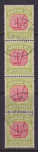 Australia, Scott J70 (SG D118), used strip of four