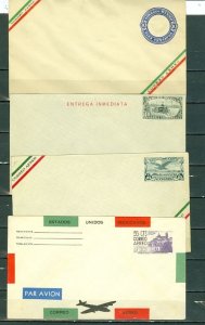 MEXICO  LOT of (4) STATIONERY ENVELOPES...UNUSED