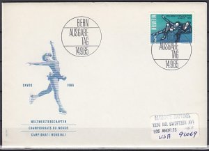 Switzerland, Scott cat. 470. Figure Ice Skating issue. First day cover. ^