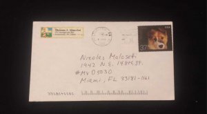 C) 2002. UNITED STATES. INTERNAL MAIL. DOG STAMP. XF