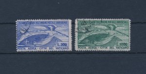 1949 Vatican, Air Mail, no. 18/19, Upu Series, 2 Values, Used