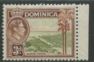 DOMINICA -Scott 102 - KGVI Definitive -1938 - MNH - Single 3p Stamp