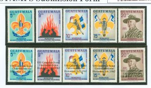 Guatemala #C328-C332/C376-C380 Mint (NH) Single (Complete Set) (Scouts)