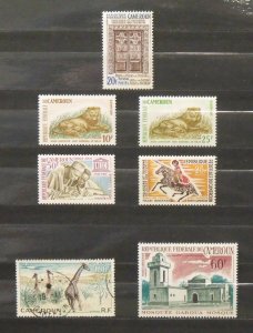 7788   Cameroon   MNH/U # 396,397,408,430,450,C35,C83            CV$ 11.05