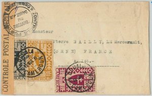 44788 - CAMEROUN  Cameroon - POSTAL HISTORY - REGISTERED COVER from BANYO 1947