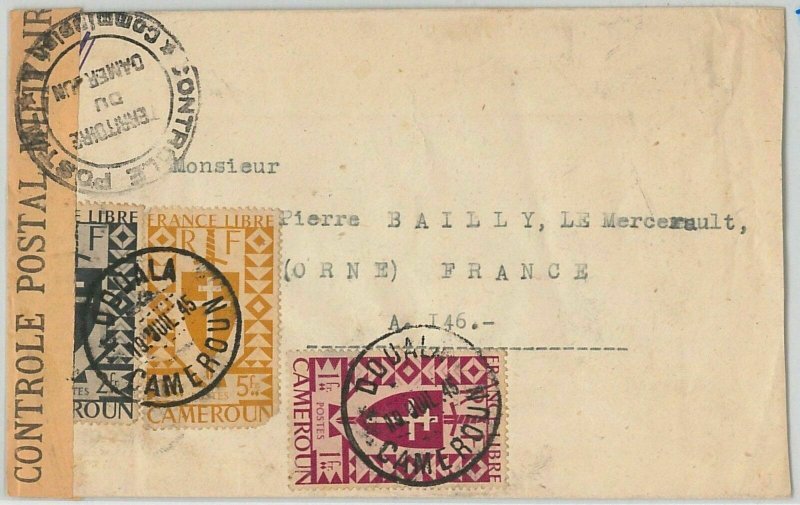44788 - CAMEROUN  Cameroon - POSTAL HISTORY - REGISTERED COVER from BANYO 1947