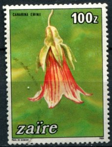 Zaire Sc#1153 Used, 100z multi, Flowers of Zaire (1984)