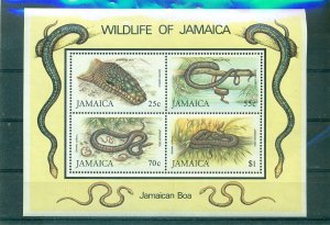 Jamaica - Sc# 594a. 1984 Snakes, Reptiles. MNH Souv. Sheet. $11.00. 