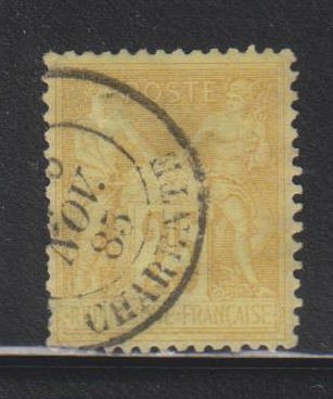 France,  25c Peace and Commerce, Type II (SC# 99) Used