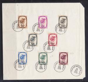 Belgium B225-B232 Set U First Day Cancel On Page Prince Albert (B)