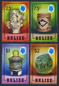 Belize 741-744,lightly hinged.Michel 775-778. Mayan Artifacts,1984.