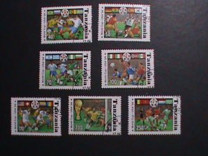 TANZANIA -1994 SC# 1174A-G  WORLD CUP SOCCER CHAMPIONSHIPS USED STAMPS