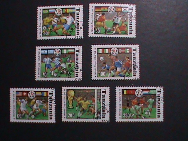 TANZANIA -1994 SC# 1174A-G  WORLD CUP SOCCER CHAMPIONSHIPS USED STAMPS