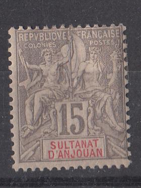 Anjouan 8 SG 15 MH F/VF 1900 SCV $27.50